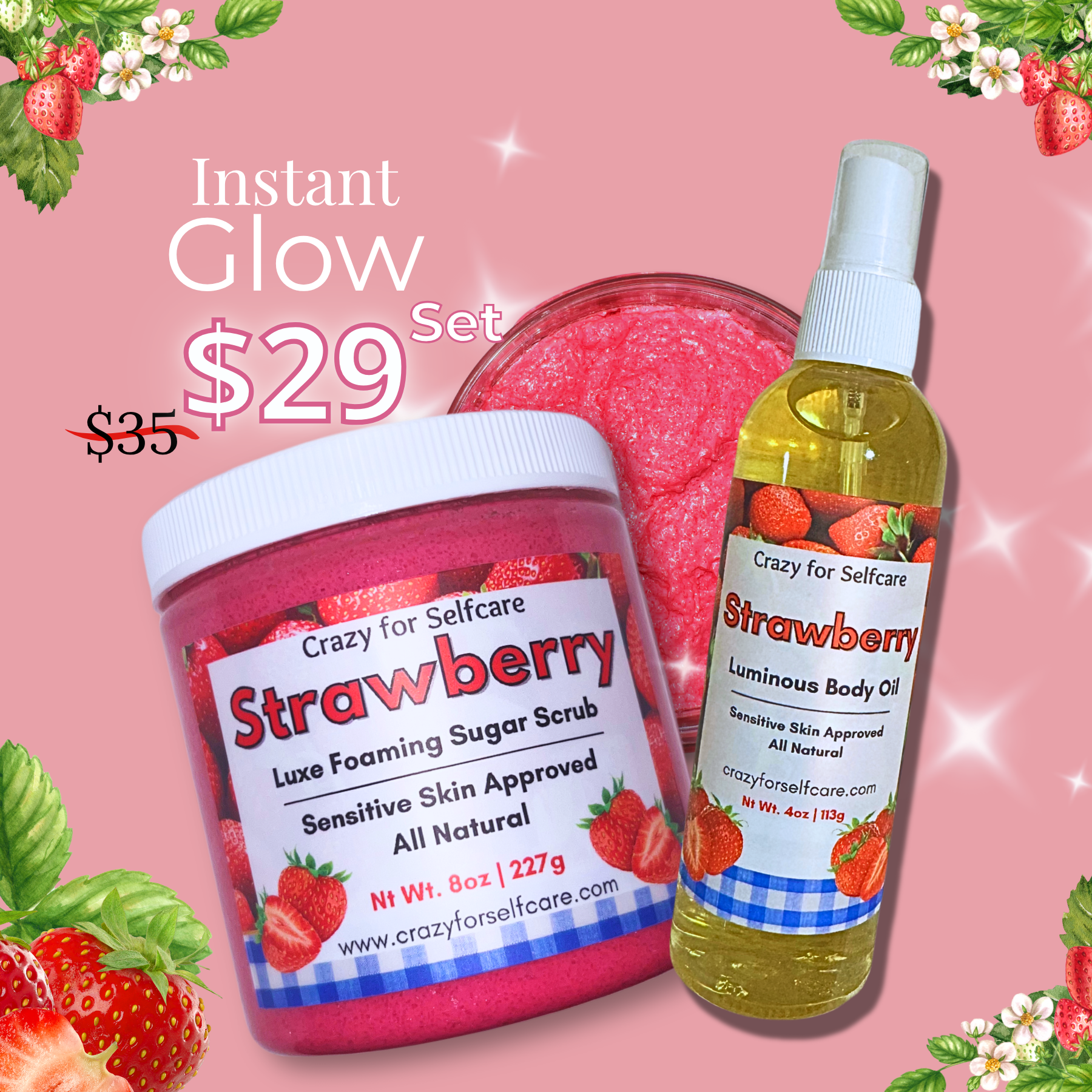 Strawberry Instant Glow Duo