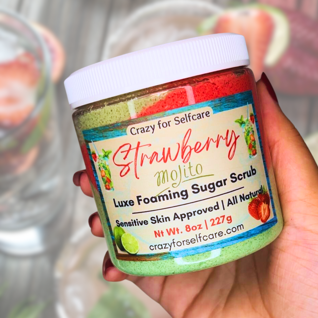 Strawberry Mojito Luxe Foaming Sugar Scrub