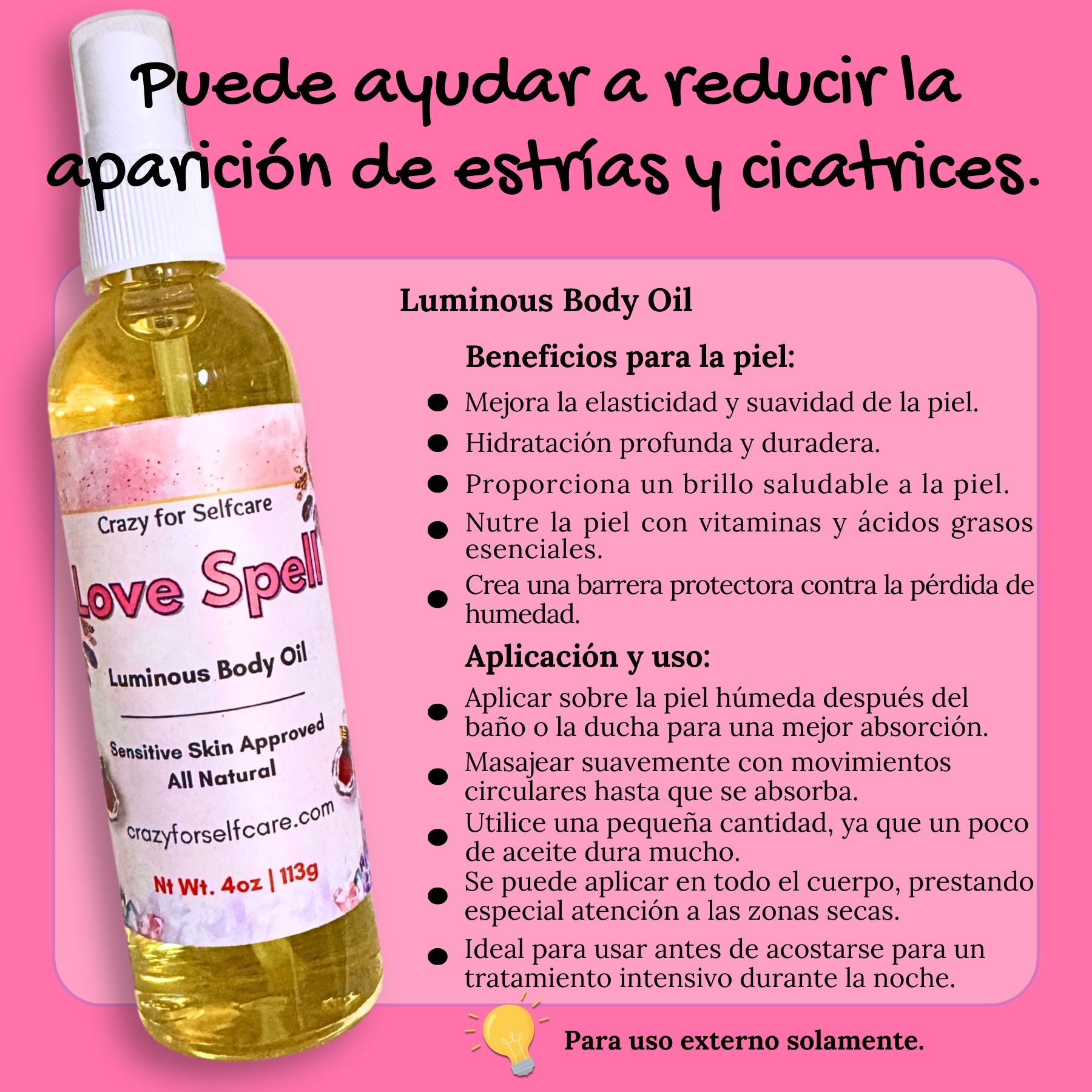 Love Spell Luminous Body Oil