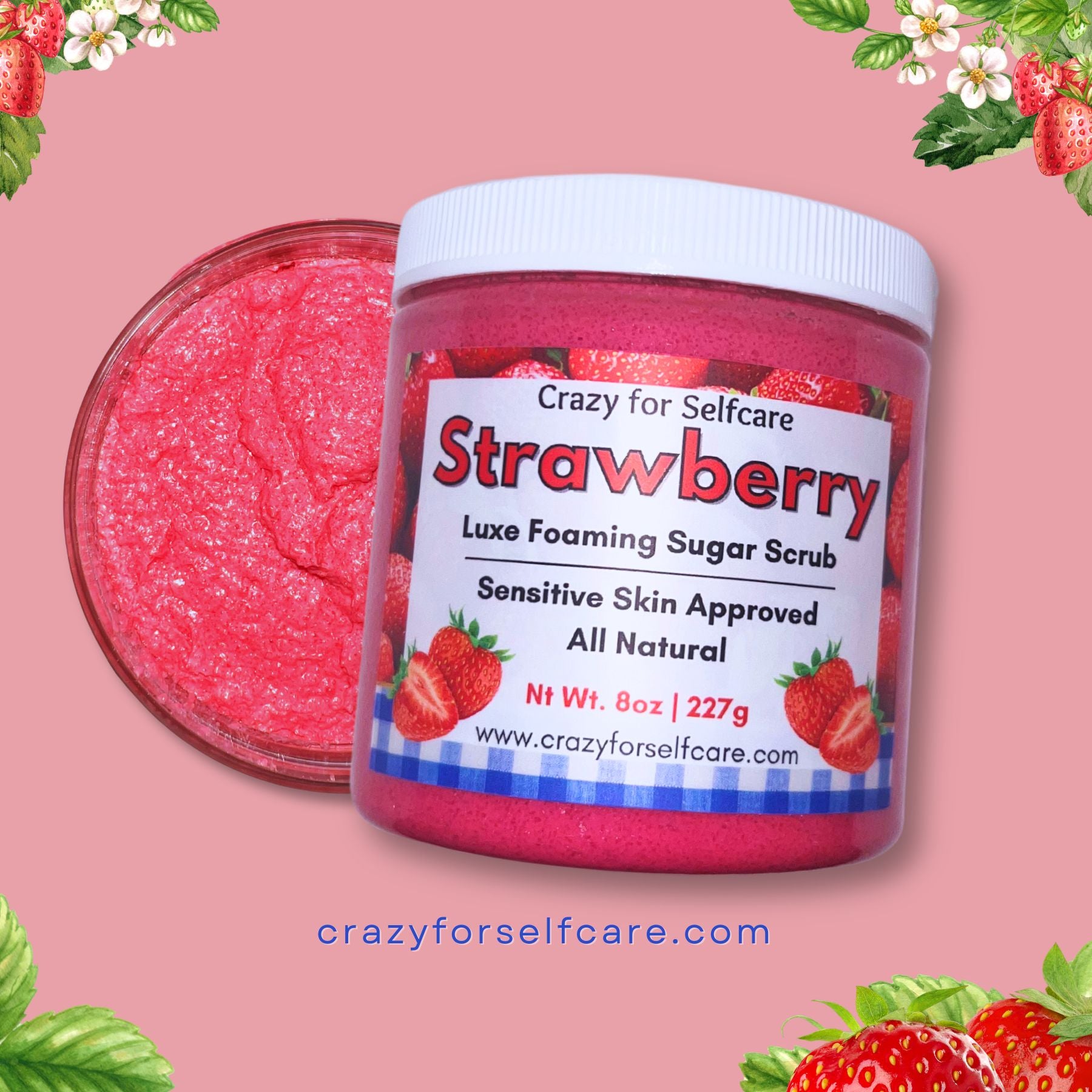 Strawberry Luxe Foaming Sugar Scrub