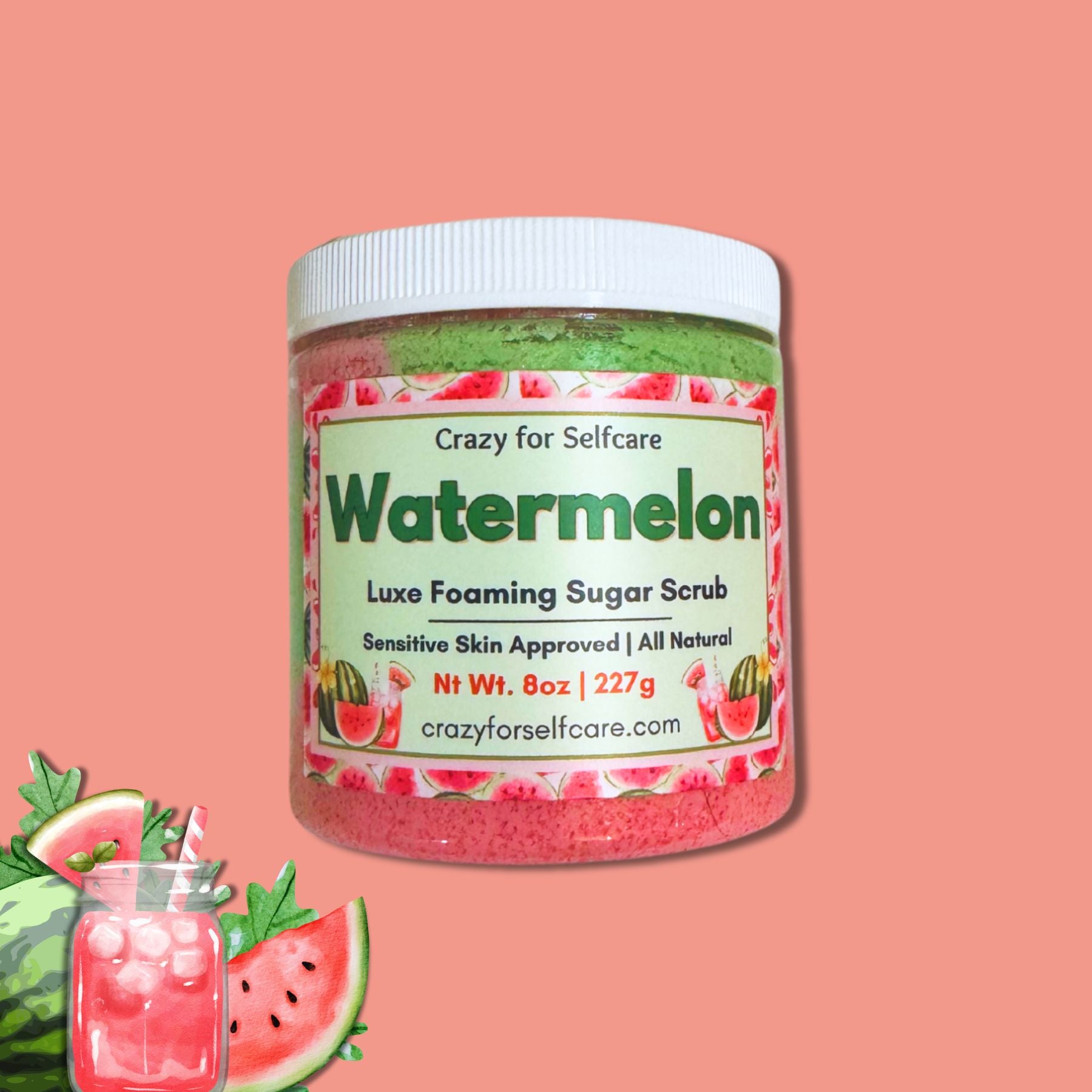 Watermelon Luxe Foaming Sugar Scrub